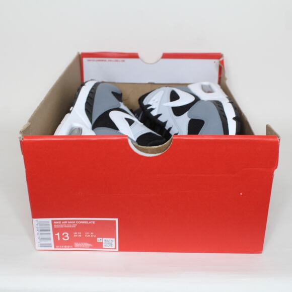 Nike Air Max Correlate Black White Cool Grey Men’s Shoes Size 13 New 511416-011 - Picture 7 of 7